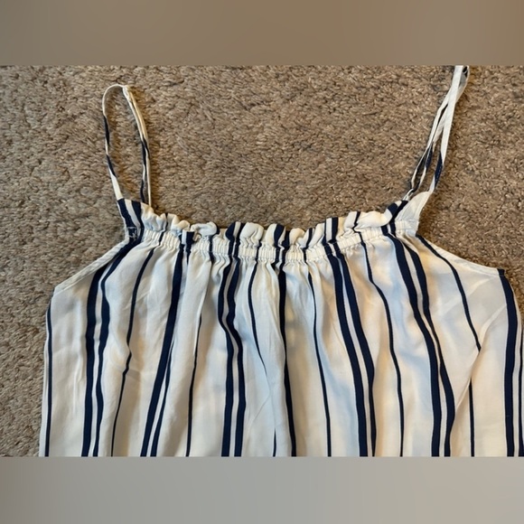 H&M Blue & White Striped Sundress – Size 0 (Adjustable Straps!) - Picture 4 of 5